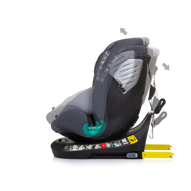 Chipolino Car seat I-SIZE 40-150 cm ISOFIX 360 "SUPREME" granite STKSU02402GN