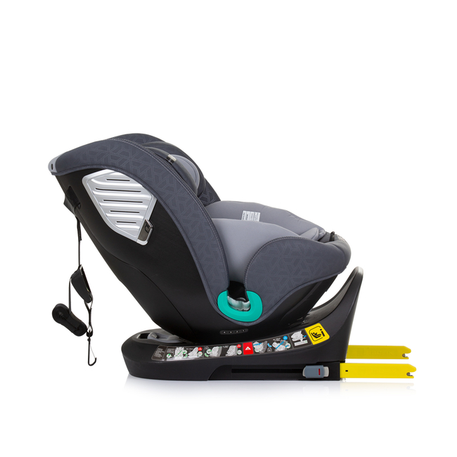 Chipolino Car seat I-SIZE 40-150 cm ISOFIX 360 "SUPREME" granite STKSU02402GN
