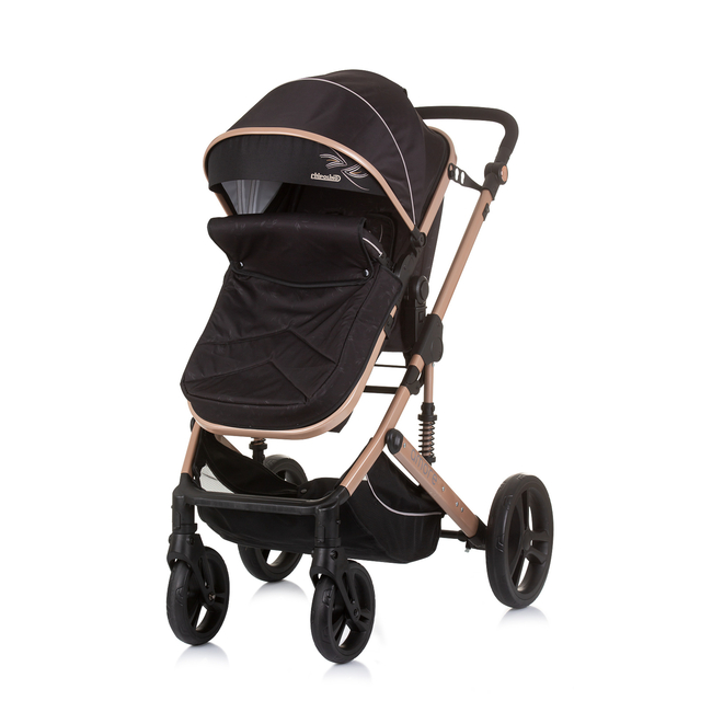 Chipolino Amore 3 σε 1 0-22kg Μεταμορφώσιμο καροτσάκι μωρού οψιδιανό/χρυσό KKAM02401OG
