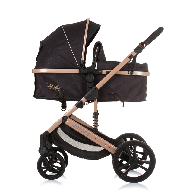 Chipolino Amore 3 σε 1 0-22kg Μεταμορφώσιμο καροτσάκι μωρού οψιδιανό/χρυσό KKAM02401OG