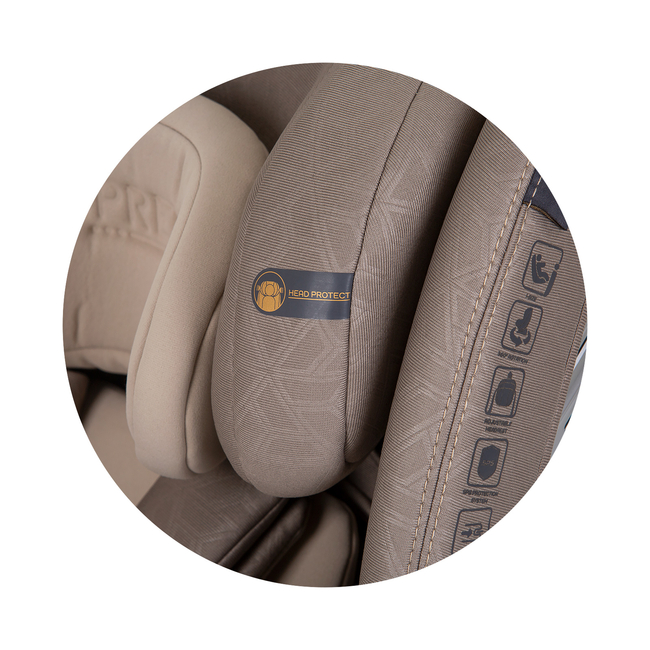 Chipolino Supreme I-SIZE 40-150 cm ISOFIX 360 Περιστρεφόμενο Κάθισμα αυτοκινήτου macadamia STKSU02403MA  - ΔΩΡΟ Προστασία Καθίσματος