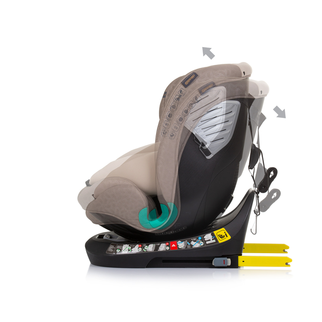 Chipolino Supreme I-SIZE 40-150 cm ISOFIX 360 Περιστρεφόμενο Κάθισμα αυτοκινήτου macadamia STKSU02403MA  - ΔΩΡΟ Προστασία Καθίσματος