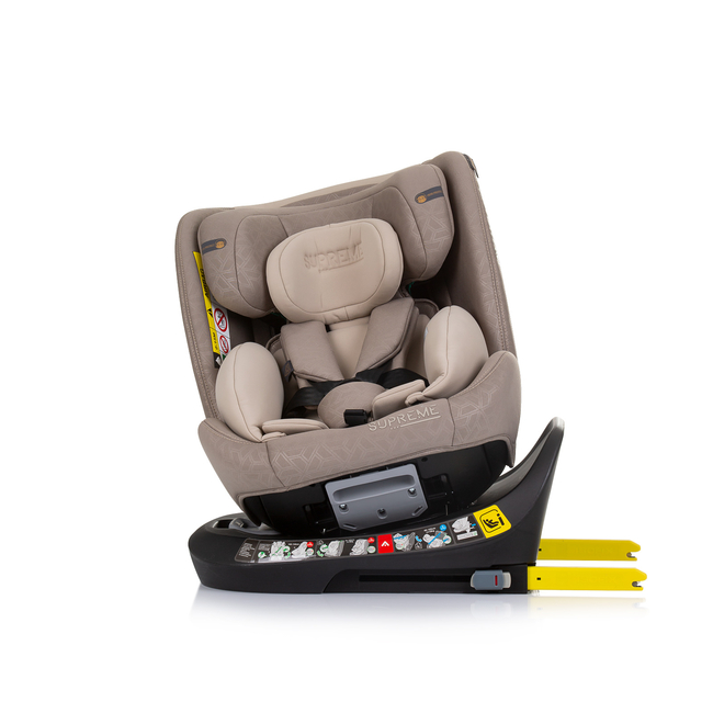 Chipolino Supreme I-SIZE 40-150 cm ISOFIX 360 Περιστρεφόμενο Κάθισμα αυτοκινήτου macadamia STKSU02403MA  - ΔΩΡΟ Προστασία Καθίσματος