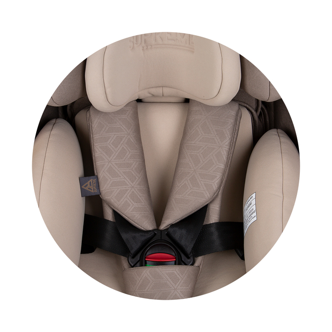 Chipolino Supreme I-SIZE 40-150 cm ISOFIX 360 Περιστρεφόμενο Κάθισμα αυτοκινήτου macadamia STKSU02403MA  - ΔΩΡΟ Προστασία Καθίσματος