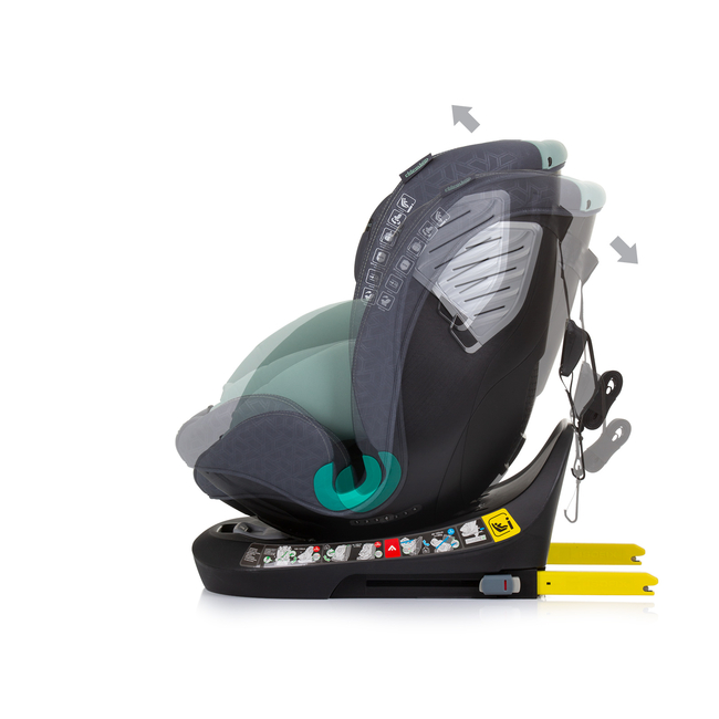 Chipolino Car seat I-SIZE 40-150 cm ISOFIX 360 "SUPREME" pastel green STKSU02404PG
