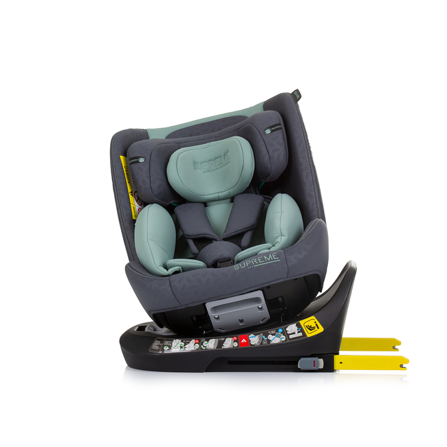 Chipolino Car seat I-SIZE 40-150 cm ISOFIX 360 "SUPREME" pastel green STKSU02404PG