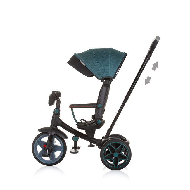 Chipolino Tricycle with canopy "Derby" teal TRKDR02403TL