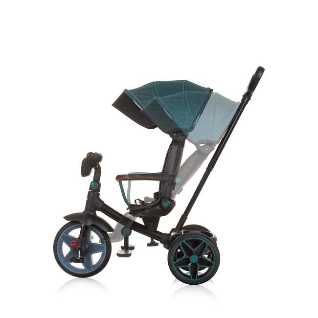 Chipolino Tricycle with canopy "Derby" teal TRKDR02403TL