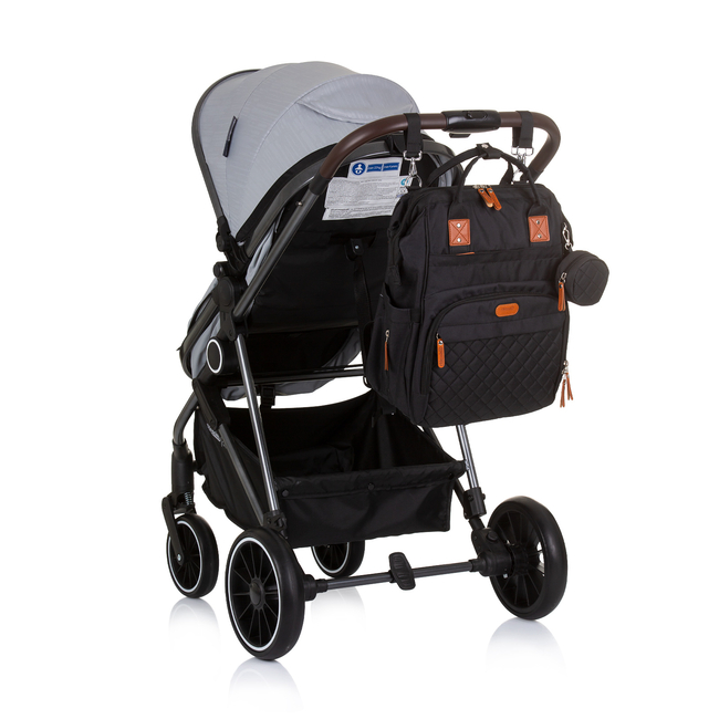 Chipolino Backpack/ Diaper bag for stroller obsidian CHRAB0241OB