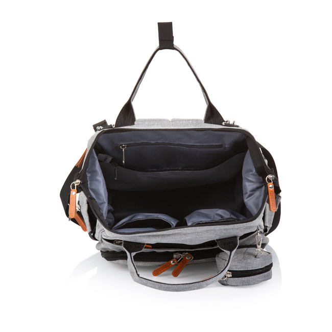 Chipolino Backpack/ Diaper bag for stroller ash grey CHRAB0243AS