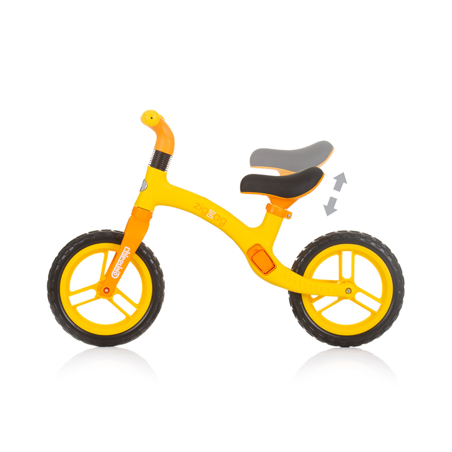 Balance toy on wheels "Zig Zag" orange/yellow DIKZZ02404OY