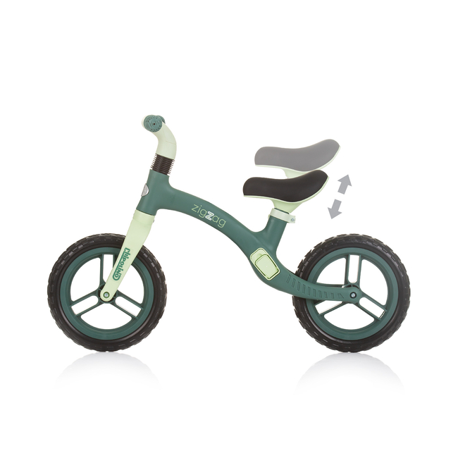 Chipolino Balance toy on wheels "Zig Zag" green DIKZZ02403GR