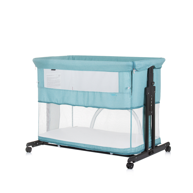 Chipolino Co-sleeping crib with drop side “Zen" pastel green KOSZE0205PG