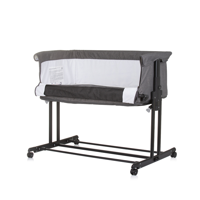 Chipolino Co-sleeping crib with drop side “Zen" granite KOSZE0202GN