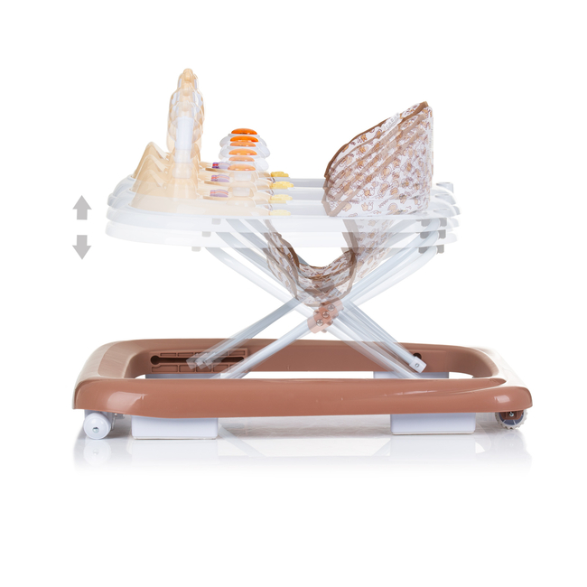 Chipolino Baby walker with music "Little Cow" - mocca PRLC02303MO