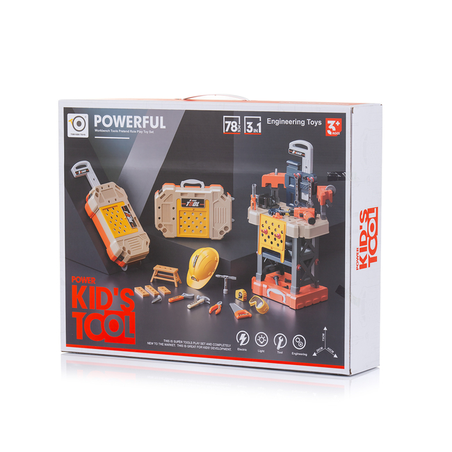 Chipolino TOOL TABLE WITH TOOLS 78 PCS. DIPK002409WS