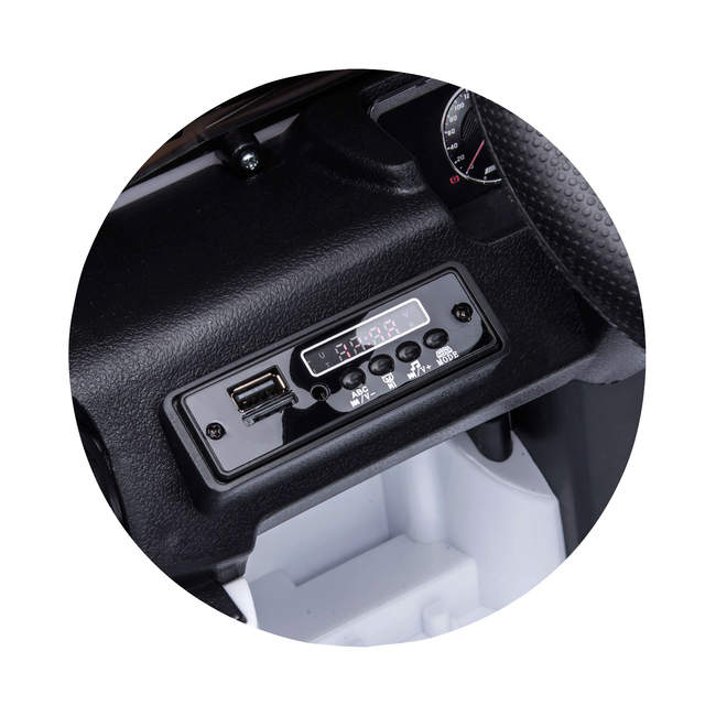 Battery operated SUV Mercedes G63 AMG white, EVA wheels, leather seat White ELJG63MB21W