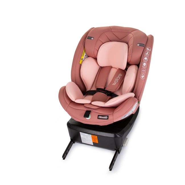 Chipolino Κάθισμα αυτοκινήτου I-SIZE 40-150 cm ISOFIX 360 "VOLARE" flamingo STKVLR02405FL