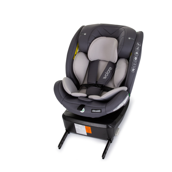 Chipolino Car seat I-SIZE 40-150 cm ISOFIX 360 "VOLARE" granite STKVLR02402GN