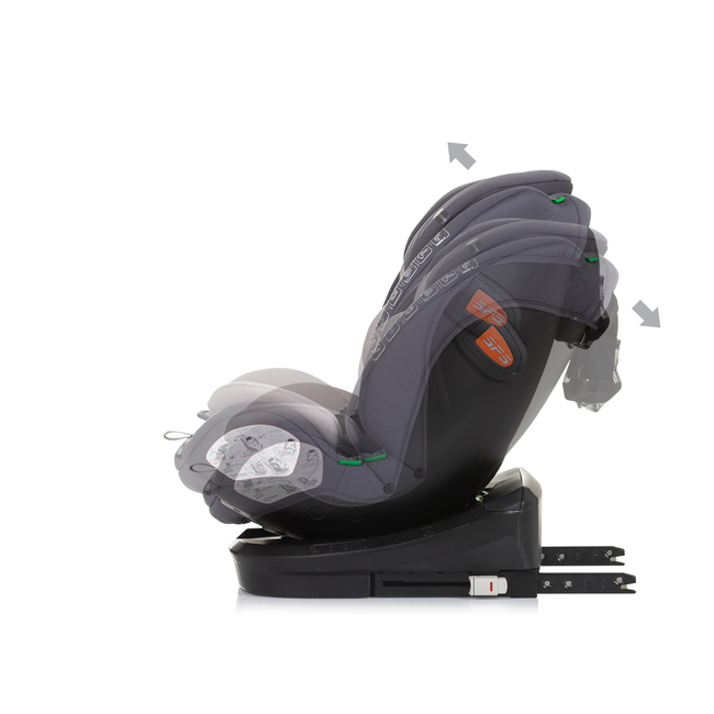 Chipolino Car seat I-SIZE 40-150 cm ISOFIX 360 "VOLARE" granite STKVLR02402GN