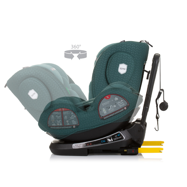 Chipolino PEAK ISOFIX 360  I-SIZE 40-150 cm Κάθισμα αυτοκινήτου 0-36kg παστέλ πράσινο STKPK02404PG