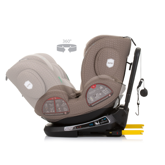 Chipolino PEAK ISOFIX 360  I-SIZE 40-150 cm Κάθισμα αυτοκινήτου 0-36kg macadamia STKPK02403MA