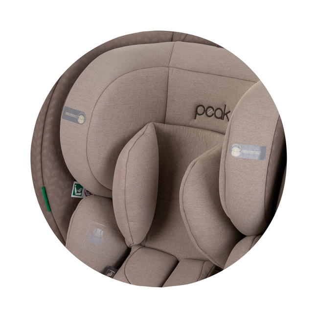 Chipolino PEAK ISOFIX 360  I-SIZE 40-150 cm Κάθισμα αυτοκινήτου 0-36kg macadamia STKPK02403MA