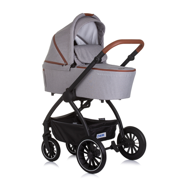Chipolino Baby stroller 3 in 1 "Prestige" cloud grey KKPRS02502CL