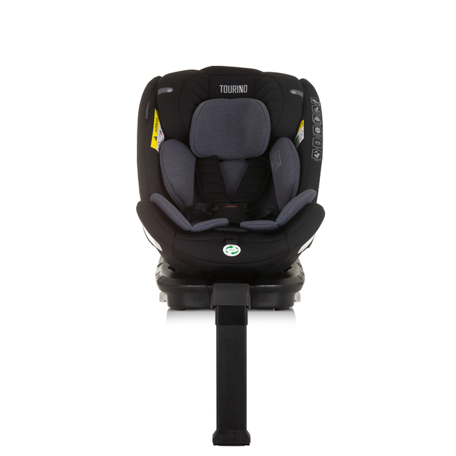 Chipolino TOURINO I-SIZE 40-150 cm ISOFIX 360 Περιστρεφόμενο Κάθισμα αυτοκινήτου οψιδιανό STKTRN02401OB