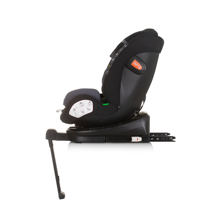 Chipolino TOURINO I-SIZE 40-150 cm ISOFIX 360 Περιστρεφόμενο Κάθισμα αυτοκινήτου οψιδιανό STKTRN02401OB