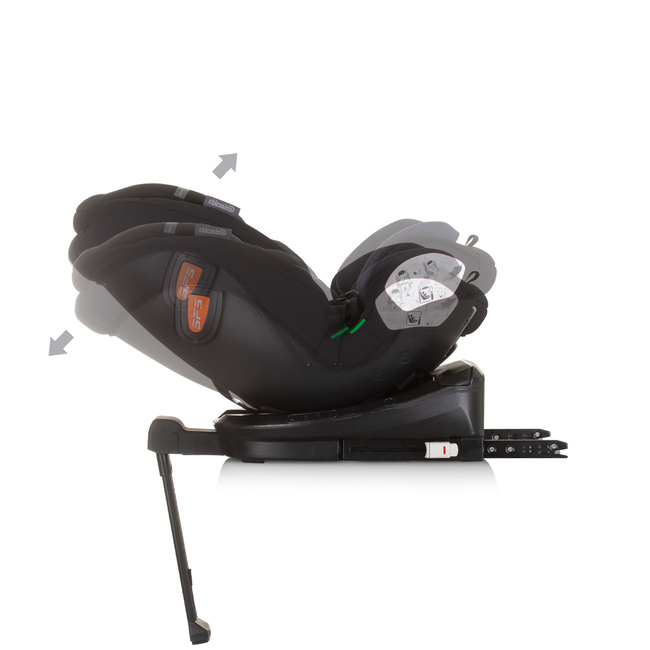 Chipolino TOURINO I-SIZE 40-150 cm ISOFIX 360 Περιστρεφόμενο Κάθισμα αυτοκινήτου οψιδιανό STKTRN02401OB