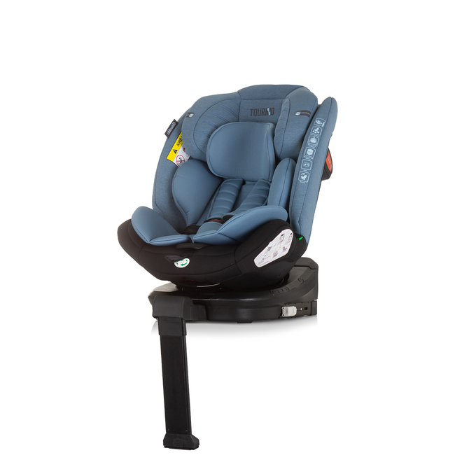 Chipolino TOURINO I-SIZE 40-150 cm ISOFIX 360 Περιστρεφόμενο Κάθισμα αυτοκινήτου μπλε STKTRN02407BL