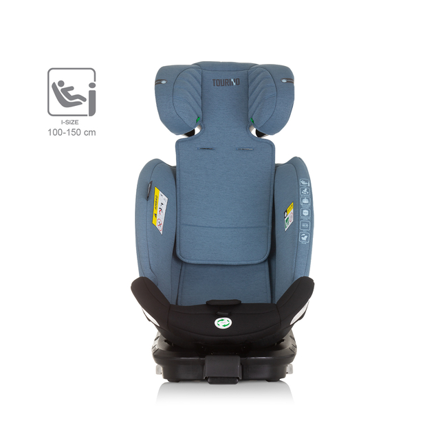 Chipolino TOURINO I-SIZE 40-150 cm ISOFIX 360 Περιστρεφόμενο Κάθισμα αυτοκινήτου μπλε STKTRN02407BL