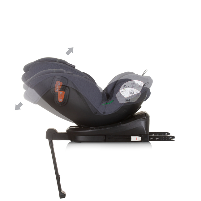 Chipolino TOURINO I-SIZE 40-150 cm ISOFIX 360 Περιστρεφόμενο Κάθισμα αυτοκινήτου από γρανίτη STKTRN02402GN