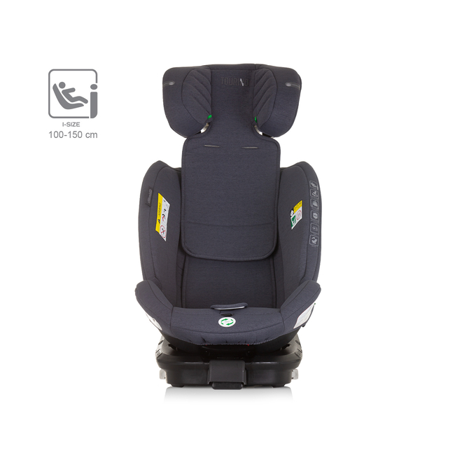 Chipolino TOURINO I-SIZE 40-150 cm ISOFIX 360 Περιστρεφόμενο Κάθισμα αυτοκινήτου από γρανίτη STKTRN02402GN