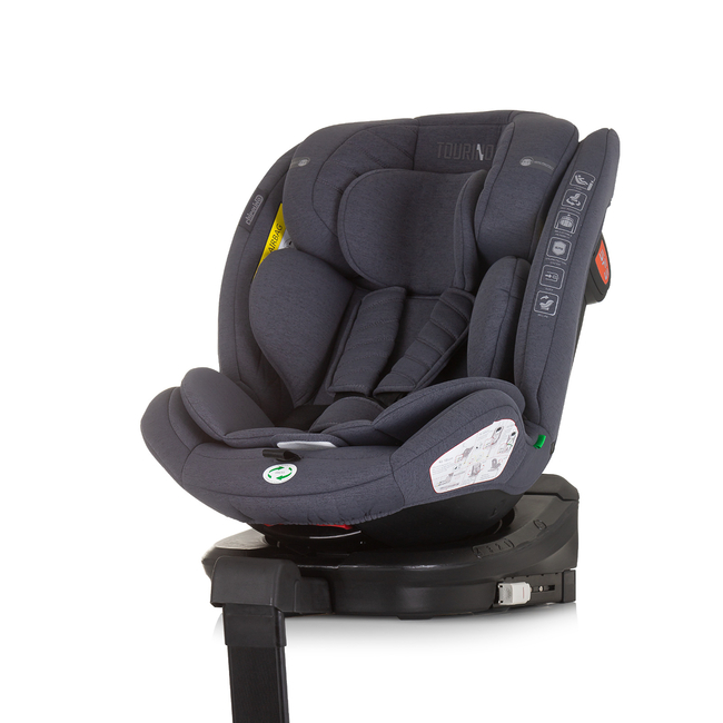 Chipolino TOURINO I-SIZE 40-150 cm ISOFIX 360 Περιστρεφόμενο Κάθισμα αυτοκινήτου από γρανίτη STKTRN02402GN