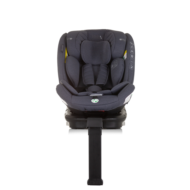 Chipolino TOURINO I-SIZE 40-150 cm ISOFIX 360 Περιστρεφόμενο Κάθισμα αυτοκινήτου από γρανίτη STKTRN02402GN
