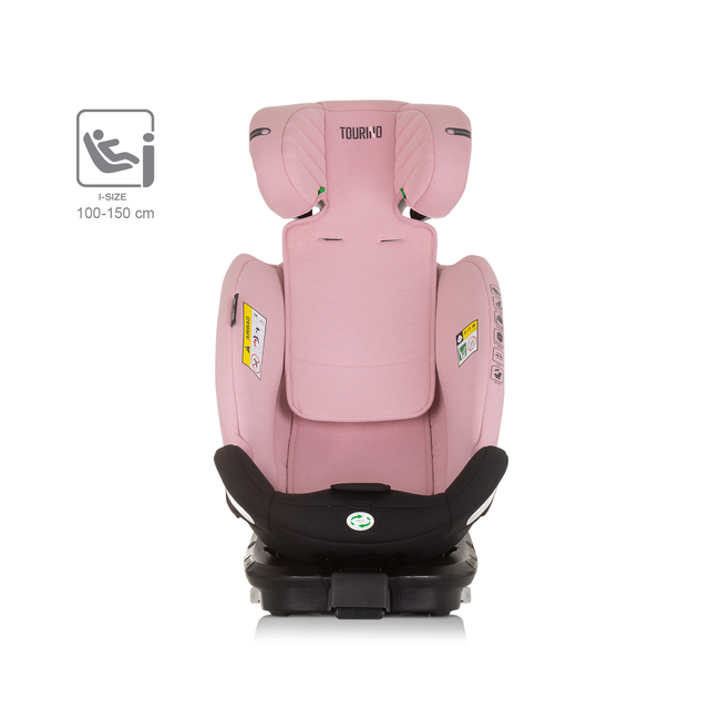Chipolino TOURINO I-SIZE 40-150 cm ISOFIX 360 Περιστρεφόμενο Κάθισμα αυτοκινήτου φλαμίνγκο STKTRN02408FL