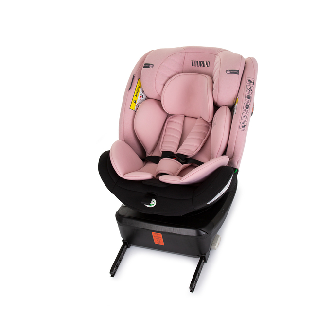 Chipolino TOURINO I-SIZE 40-150 cm ISOFIX 360 Περιστρεφόμενο Κάθισμα αυτοκινήτου φλαμίνγκο STKTRN02408FL