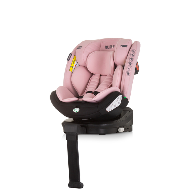 Chipolino TOURINO I-SIZE 40-150 cm ISOFIX 360 Περιστρεφόμενο Κάθισμα αυτοκινήτου φλαμίνγκο STKTRN02408FL