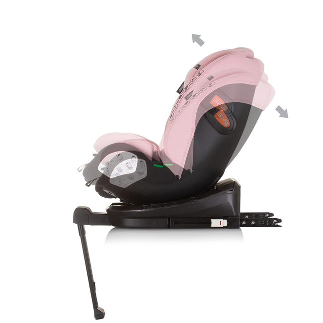 Chipolino Car seat I-SIZE 40-150 cm ISOFIX 360 "TOURINO" flamingo STKTRN02408FL