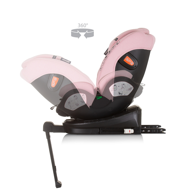 Chipolino TOURINO I-SIZE 40-150 cm ISOFIX 360 Περιστρεφόμενο Κάθισμα αυτοκινήτου φλαμίνγκο STKTRN02408FL