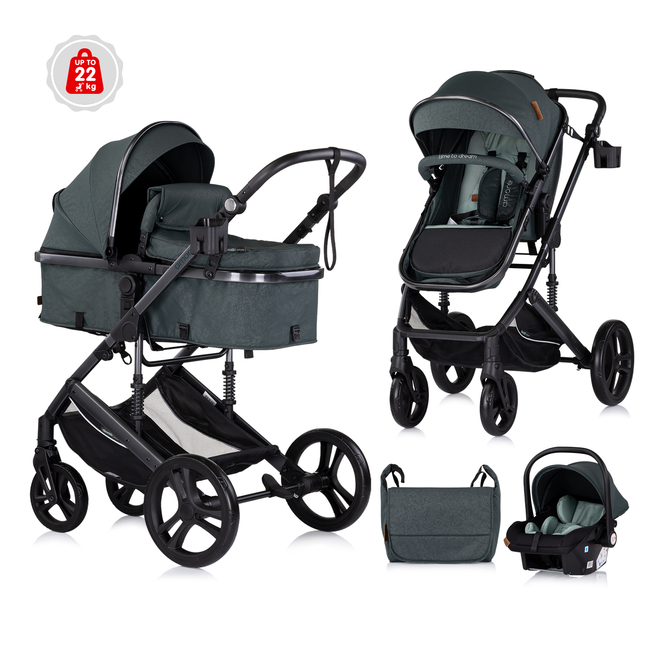 Chipolino Amore 3in1 0-22kg Μεταμορφώσιμο καροτσάκι βασιλικός KKAM02505BA