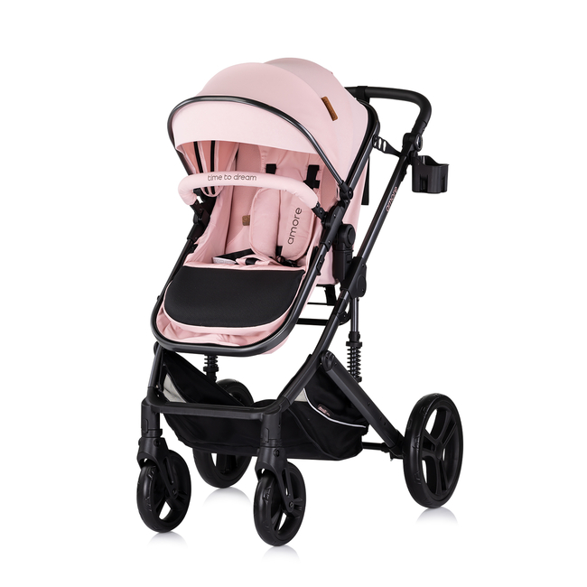 Chipolino Amore 3in1 0-22kg Μεταμορφώσιμο καροτσάκι ροζ ζαχαρωτό KKAM02506PM