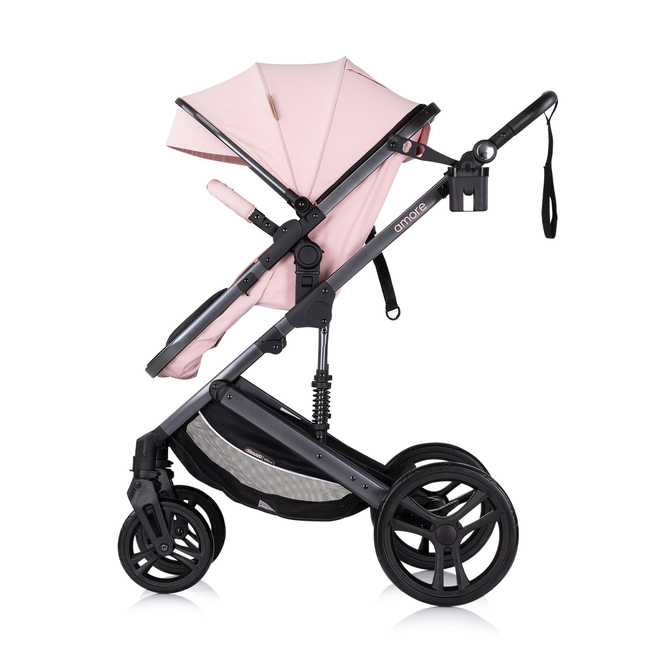 Chipolino Amore 3in1 0-22kg Μεταμορφώσιμο καροτσάκι ροζ ζαχαρωτό KKAM02506PM