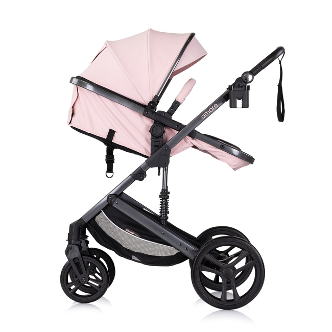 Chipolino Amore 3in1 0-22kg Μεταμορφώσιμο καροτσάκι ροζ ζαχαρωτό KKAM02506PM