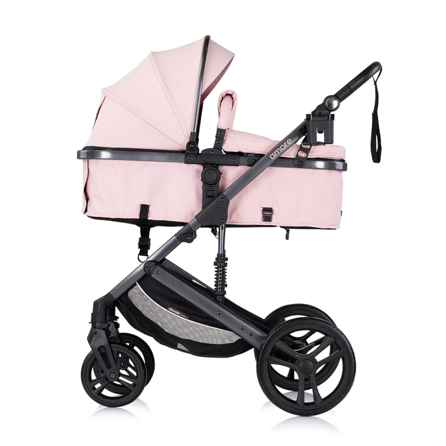 Chipolino Amore 3in1 0-22kg Μεταμορφώσιμο καροτσάκι ροζ ζαχαρωτό KKAM02506PM