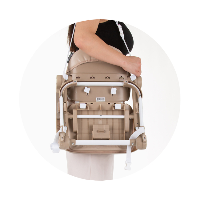 Chipolino Booster chair "Muffin" macadamia STHBMF02402MA