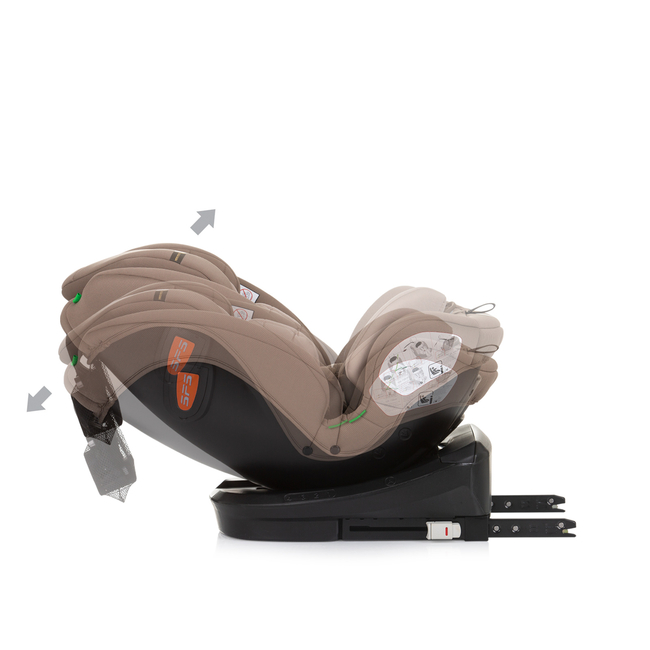Chipolino Car seat I-SIZE 40-150 cm ISOFIX 360 "VOLARE" macadamia STKVLR02403MA