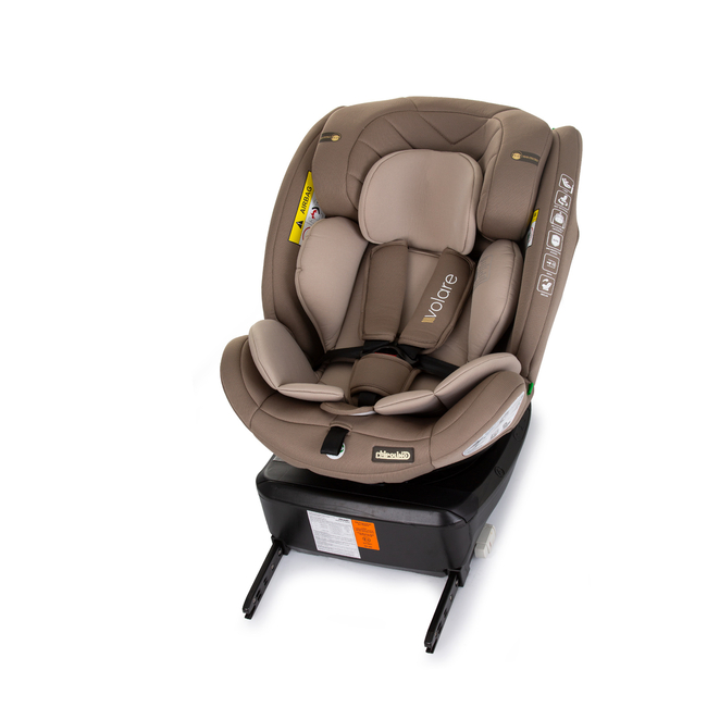 Chipolino Car seat I-SIZE 40-150 cm ISOFIX 360 "VOLARE" macadamia STKVLR02403MA